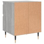 vidaXL Tables de chevet 2 Pièces sonoma gris 40x35x50 cm bois ingénierie