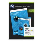 Pack économique hp 953xl office - 75 feuilles/a4/210 x 297 mm pour hp officejet pro 8710/8715/8720 (1cc21ae)