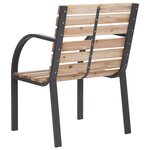 vidaXL Chaises de jardin 2 Pièces Bois de sapin massif