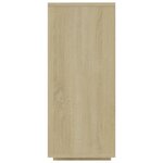 vidaXL Buffet chêne sonoma 120x30x75 cm bois d'ingénierie