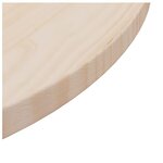 vidaXL Dessus de table Ø60x2 5 cm Bois de pin massif