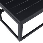 vidaXL Mobilier de jardin Noir Aluminium