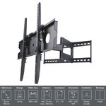 INOTEK PRO M1 3265 Support TV mural - Pour TV 32 a 65 (81 a 165 cm) - Inclinable et Orientable - Noir