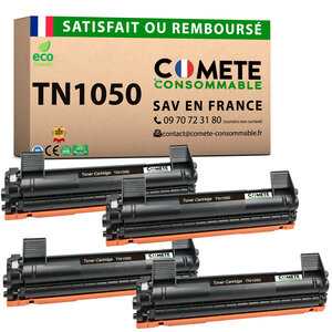 TN1050 - 4 Toners compatibles Brother TN1050 Noir - COMETE