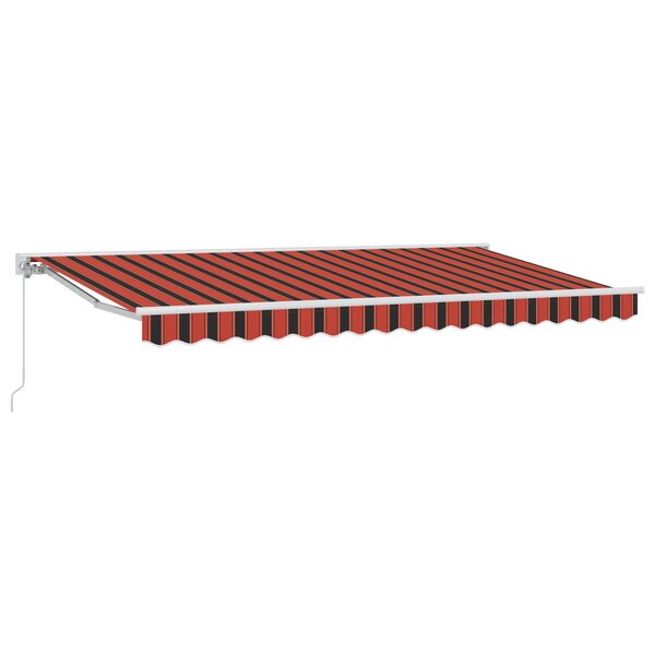 vidaXL Auvent Rétractable Bleu Marine 350x200 cm Tissu et Métal