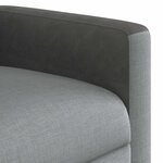 vidaXL Fauteuil inclinable Gris clair Tissu