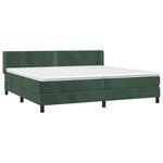 vidaXL Sommier à lattes de lit et matelas Vert foncé 200x200cm Velours