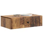 vidaXL Table d'appoint murale Bois ancien 59 x 34 5 x 17 cm