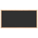 vidaXL Tableau noir avec cadre en bois de pin massif noir 60 x 30 cm