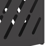 vidaXL Porte-parapluie avec stockage Noir 28 x 12 x 41 cm Acier