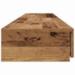 vidaXL Tiroirs de lit avec tiroir Bois ancien 180 x 36.5 x 16.5 cm