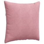 vidaXL Coussins de canapé 2 Pièces Rose 60 x 60 cm