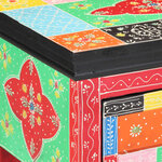vidaXL Table console Multicolore 80 x 35 x 76 cm Bois d'ingénierie