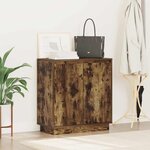 vidaXL Buffet Chêne fumé 71 x 34.5 x 75 cm Bois d'ingénierie
