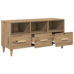 vidaXL Meuble TV Chêne artisan 102 x 36 x 50 cm Bois d'ingénierie