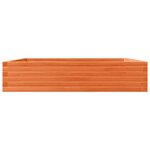 vidaXL Jardinière cire marron 110x110x23 cm bois de pin massif