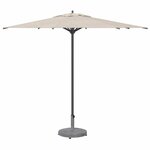 vidaXL Pied de parasol Aspect Bois Gris Foncé 48 x 48 x 32 cm