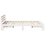 VidaXL Cadre de Lit en Bois de Pin Blanc Bois massif 120 x 200 cm Durable