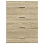 vidaXL Buffets 2 Pièces chêne sonoma 60x39x80 cm bois d'ingénierie