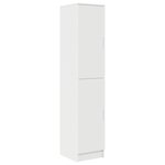 vidaXL Bureau avec Rangement Blanc Bois d'Ingénierie