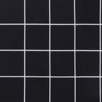 vidaXL Coussins de banc de jardin lot de 2 carreaux noir 100x50x7 cm