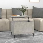 vidaXL Table basse Gris béton 60x44 5x45 cm Bois d'ingénierie