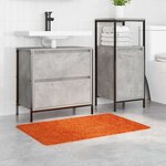 vidaXL Tapis de bain antidérapant Orange 60 x 90 cm PP