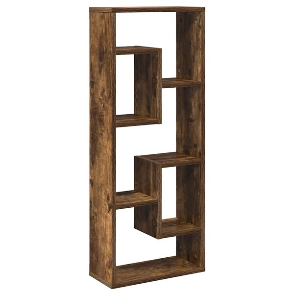 vidaXL Étagère murale Chêne fumé 36x16x90 cm Bois d'ingénierie