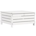 vidaXL Salon de jardin 8 Pièces blanc bois de pin massif