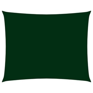 vidaXL Voile de parasol tissu oxford rectangulaire 2x3 5 m vert foncé