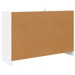 vidaXL Buffet avec tiroir Blanc 100 x 30 x 65 6 Bois d'ingénierie
