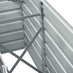 vidaXL Lit surélevé de jardin Acier galvanisé 240x40x77 cm Vert