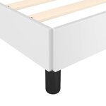 vidaXL Cadre de lit avec tête de lit sans matelas blanc 90x200 cm