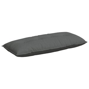 vidaXL Coussin de Dos Gris foncé 120 x 19 x 50 cm tissu