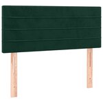 vidaXL Sommier à lattes de lit avec matelas Vert foncé 100x200 cm