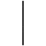 vidaXL Tête de lit métal noir 80 cm