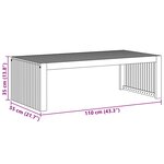 vidaXL Table basse Marron 110 x 55 x 35 cm Bois d'acacia massif