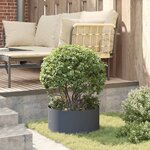 vidaXL Cache-pot de jardin Anthracite 40 x 40 x 20 cm Acier