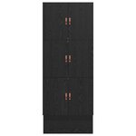 vidaXL Cadre de lit avec rangement Chêne noir 80 cm Bois d'ingénierie