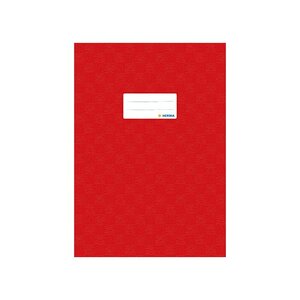 1x protège-cahiers, format A4, en PP, couverture rouge HERMA
