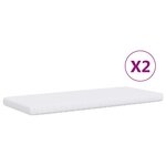 vidaXL Lit de jour avec gigogne et matelas jaune 90x200 cm velours