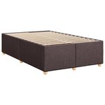vidaXL Sommier à lattes de lit avec matelas Marron foncé 120x200 cm