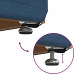 vidaXL Tabouret Bleu 61 x 41 x 40 cm Tissu et bois stratifié