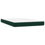 vidaXL Sommier à lattes de lit et matelas vert foncé 160x220cm velours