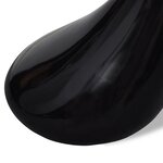 Vidaxl table basse avec dessus de table en verre rond noir brillant