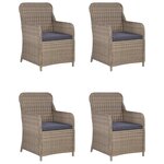 vidaXL Ensemble à manger de jardin 5 Pièces Marron