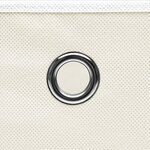vidaXL Boîtes de rangement 4 Pièces Blanc 32x32x32 cm Tissu