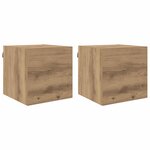 vidaXL Meuble TV Chêne artisanal 30 5 x 30 x 30 cm Bois d'ingénierie