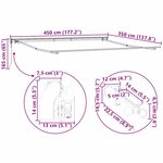 vidaXL Auvent avec Blanc 4 5 × 3 5 m Métal