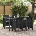 vidaXL Chaise de jardin 4 Pièces Anthracite 53 x 49 x 85 cm PP